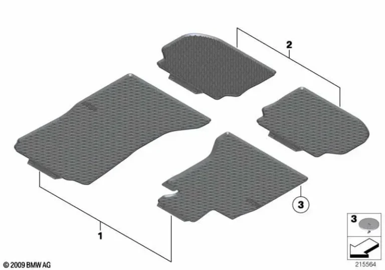 All Weather Rear Floor Mats Set