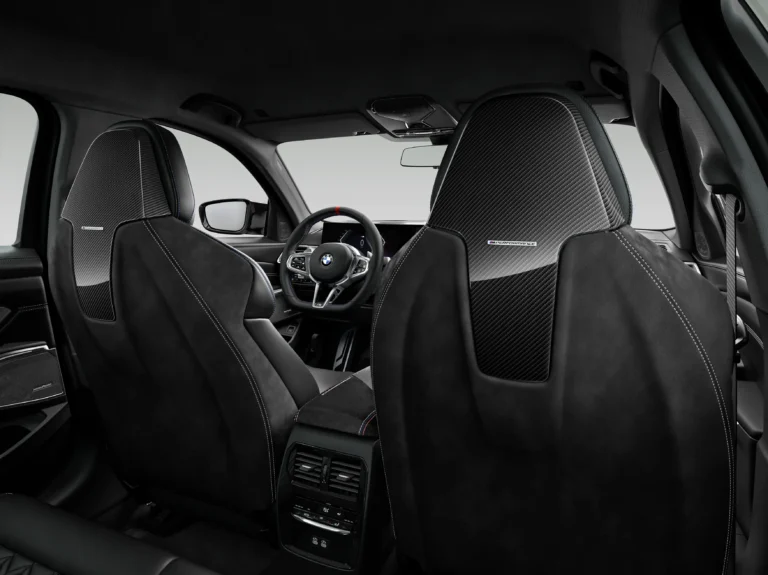 M Performance Alcantara & Gloss Carbon Fibre Rear Seat Cover Set