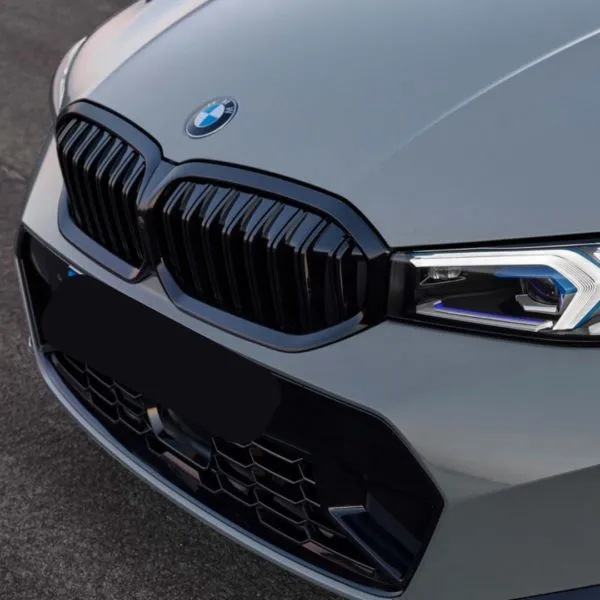 BMW Black Kidney Grille Set
