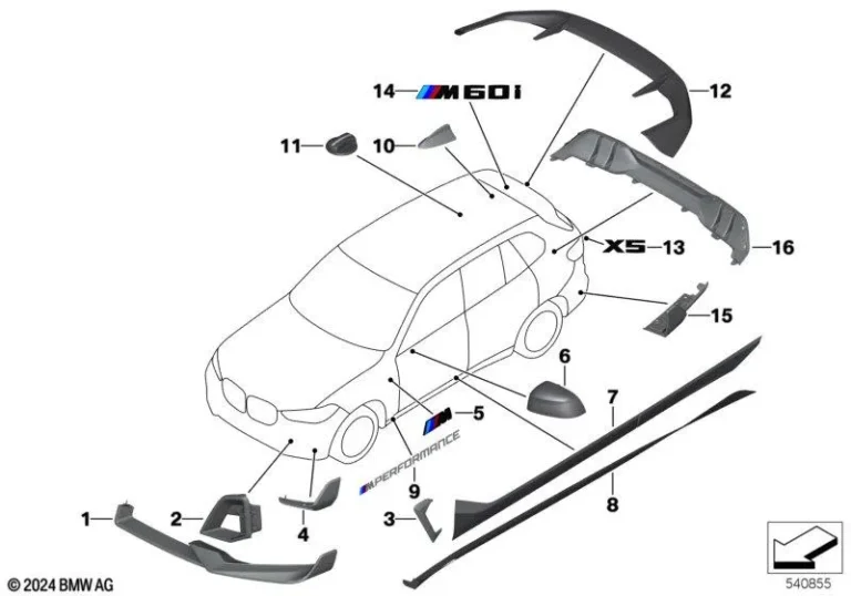 M Performance Carbon Fiber Brake Air Inlet - Left