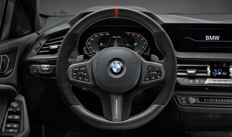 M Performance Leather/Carbon Steering Wheel Trim Cover
