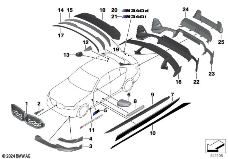 M Performance Rear Diffuser Carbon