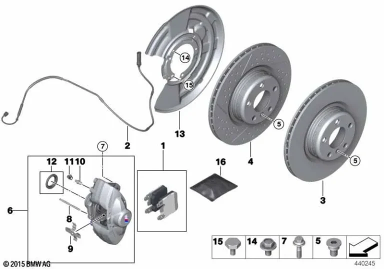 Rear Brake Disc Ventilated 345mm