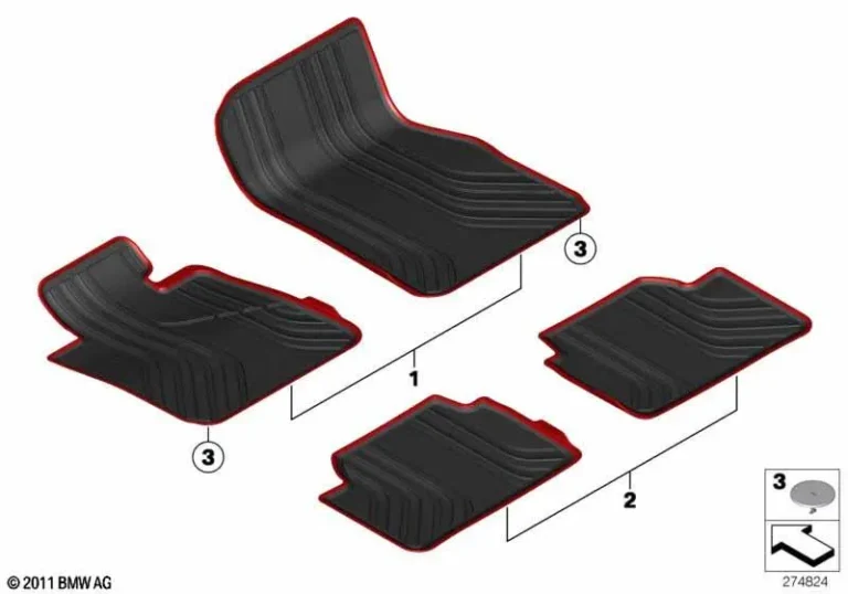 All Weather Rear Floor Mats Set