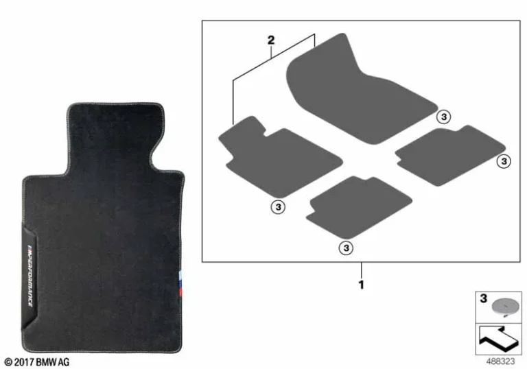 M Performance Velour Floor Mat Set