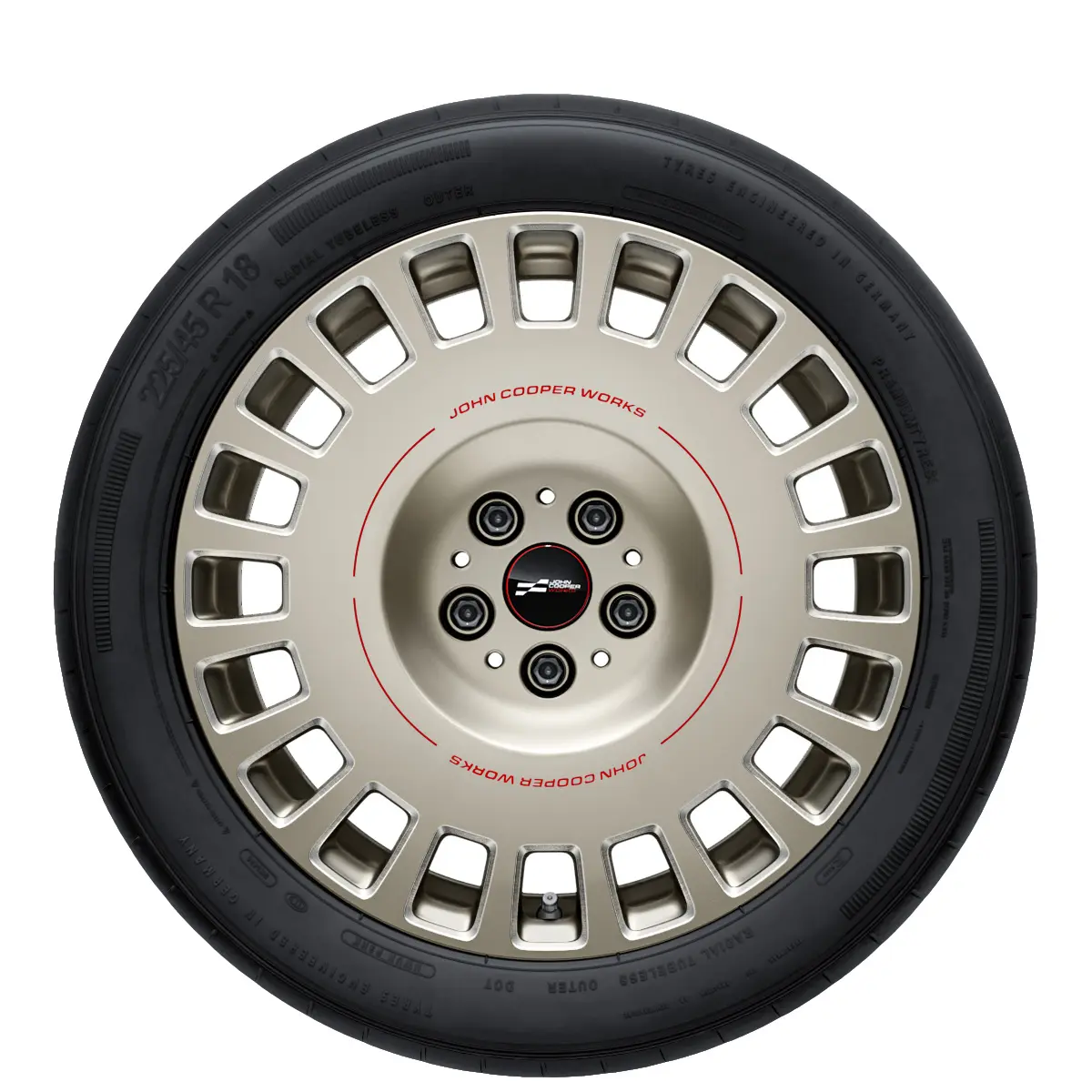 18-inch JCW light alloy wheel Rallye Spoke 992 Bicolour (Vibrant Silver ...